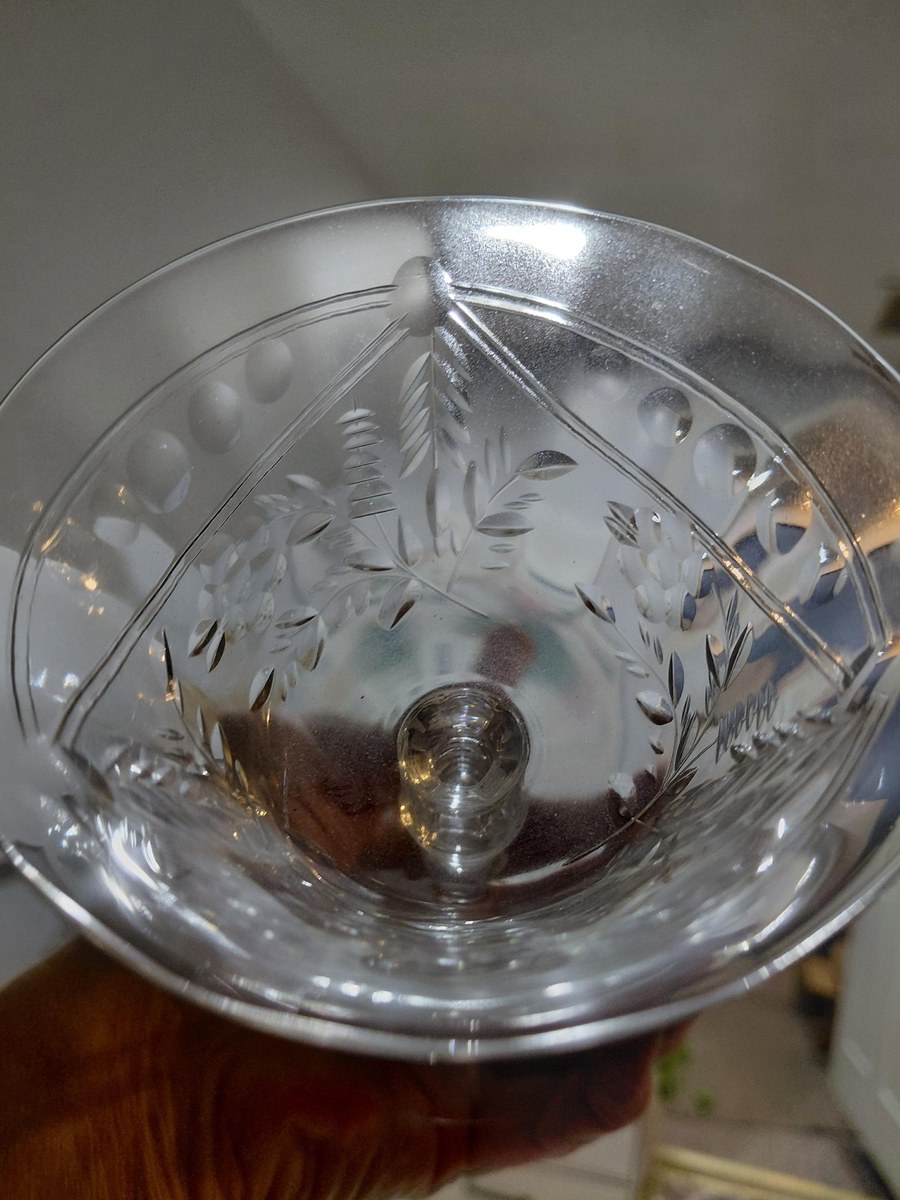 Vintage Seneca Etched Crystal Stemware Set, view 11