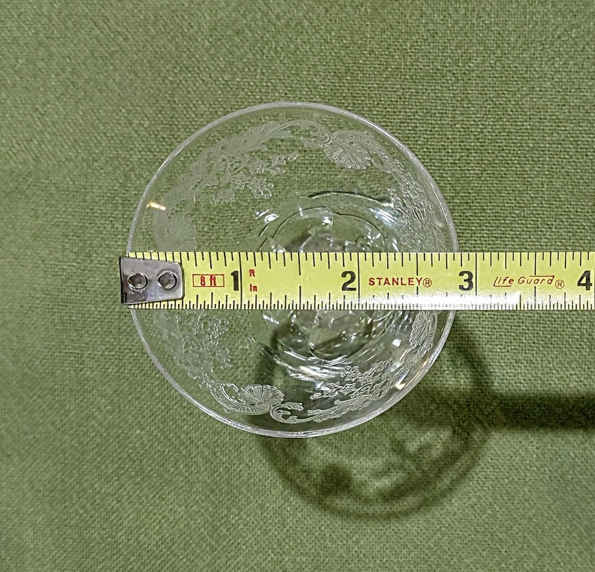 Vintage Seneca Etched Crystal Stemware Set, view 7
