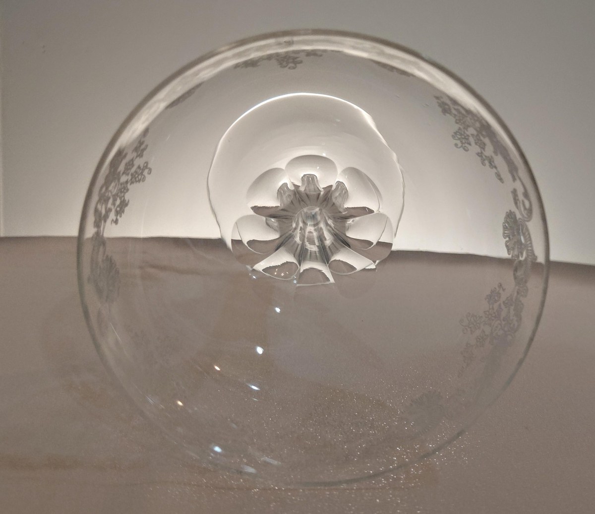 Vintage Seneca Etched Crystal Stemware Set, view 8