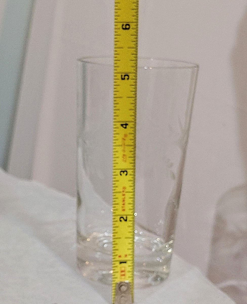 Vintage Javit Etched Leaf Tumblers Set of 3 MCM Acid Etched Glassware, view 11