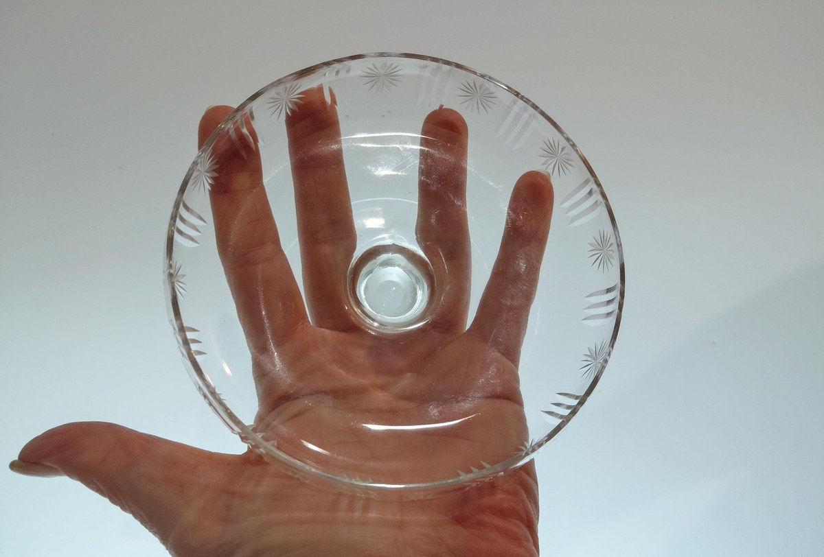 Antique Cut Crystal Compote Bowl, American Brilliant Style Crystal Pedestal Dish, Vintage Candy Dish, Elegant Crystal Centerpiece, view 13