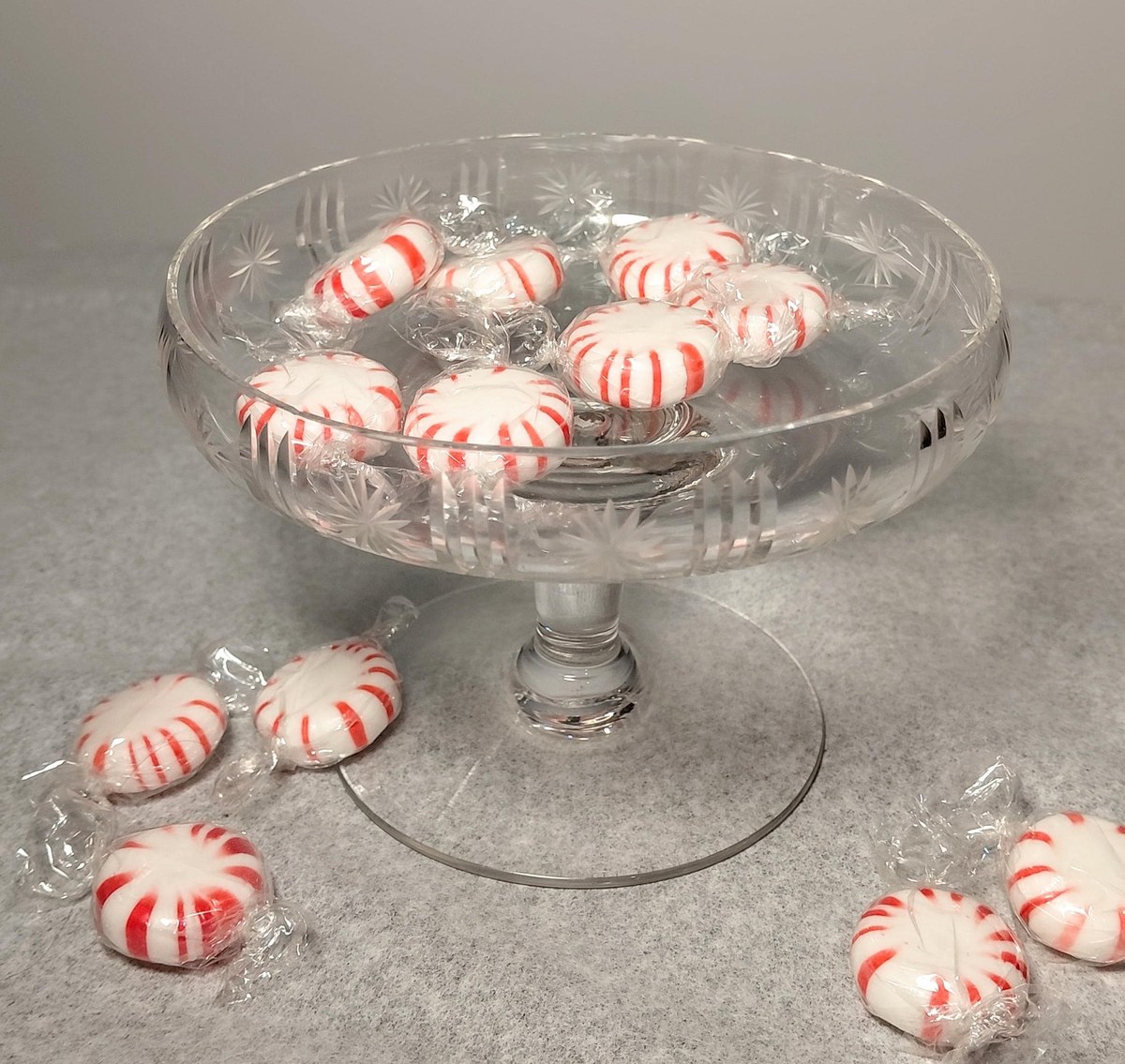 Antique Cut Crystal Compote Bowl, American Brilliant Style Crystal Pedestal Dish, Vintage Candy Dish, Elegant Crystal Centerpiece, view 19