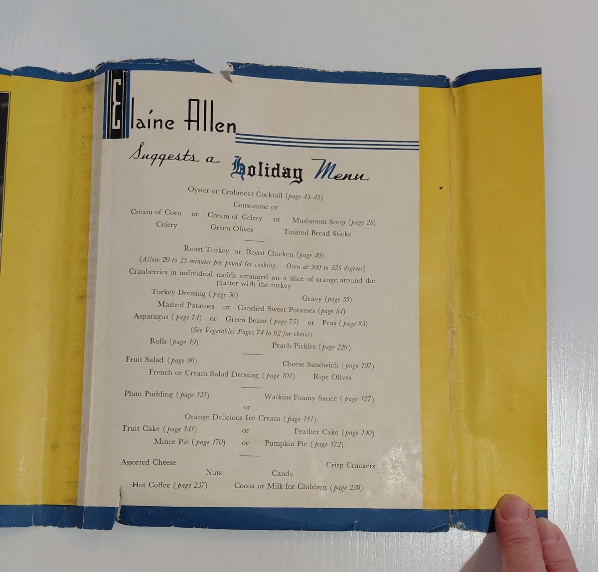 1938 Watkins Cook Book w/ Dust Jacket, Vintage Spiral Bound, Winona MN, Lays Flat, view 15