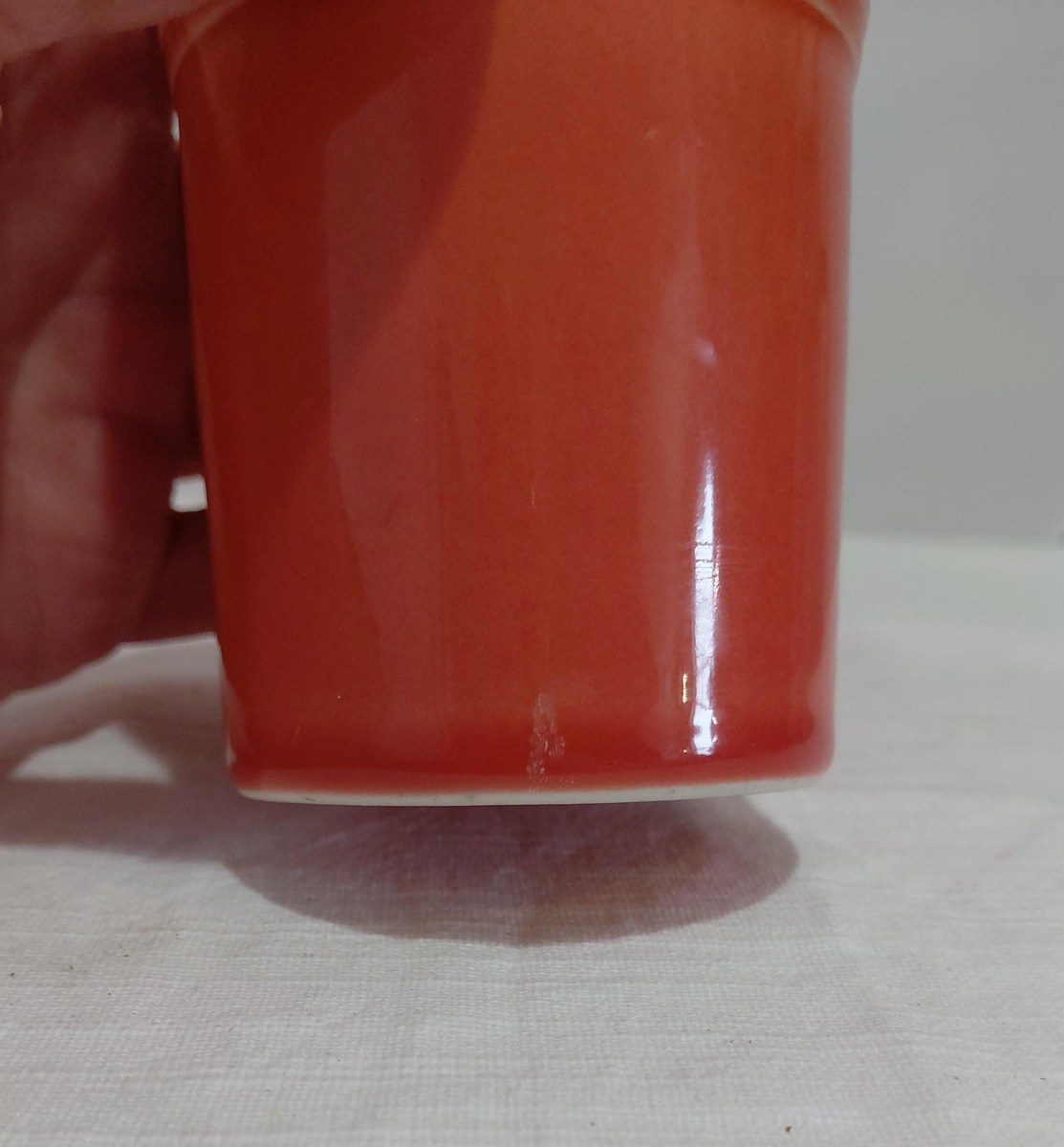 Fiesta Persimmon 60th Anniversary Tumblers Set of 4 1996 Homer Laughlin USA, view 10
