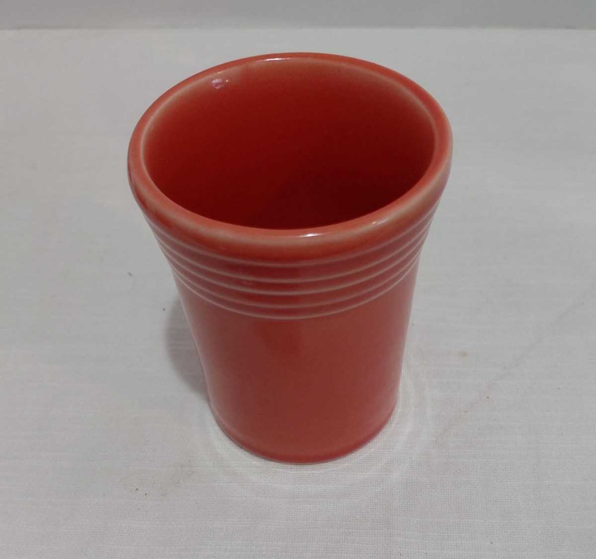 Fiesta Persimmon 60th Anniversary Tumblers Set of 4 1996 Homer Laughlin USA, view 2