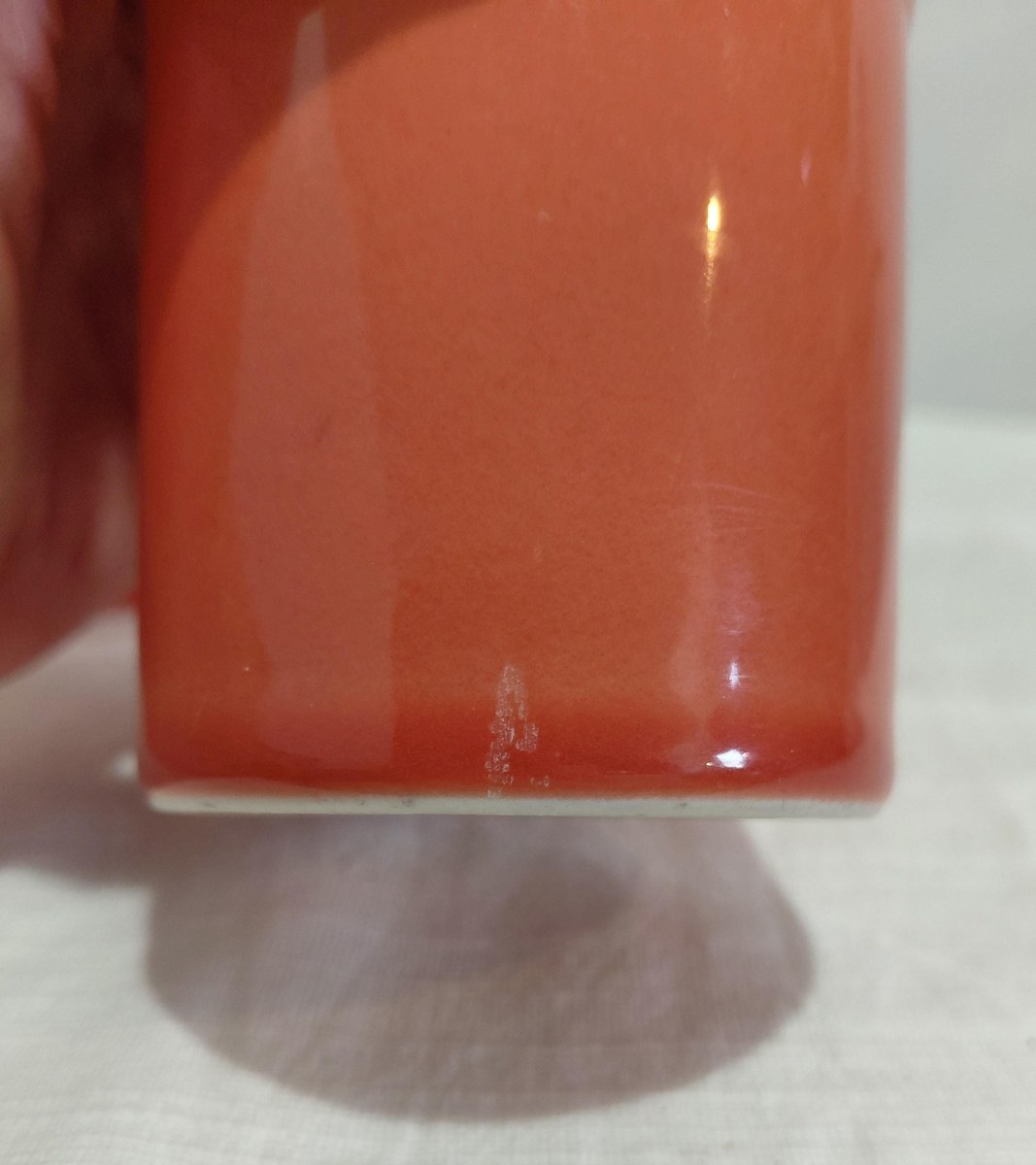 Fiesta Persimmon 60th Anniversary Tumblers Set of 4 1996 Homer Laughlin USA, view 9