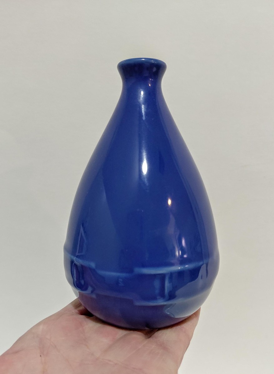 Longaberger Cornflower Blue Bud Vase – Woven Traditions Farmhouse Decor, view 10