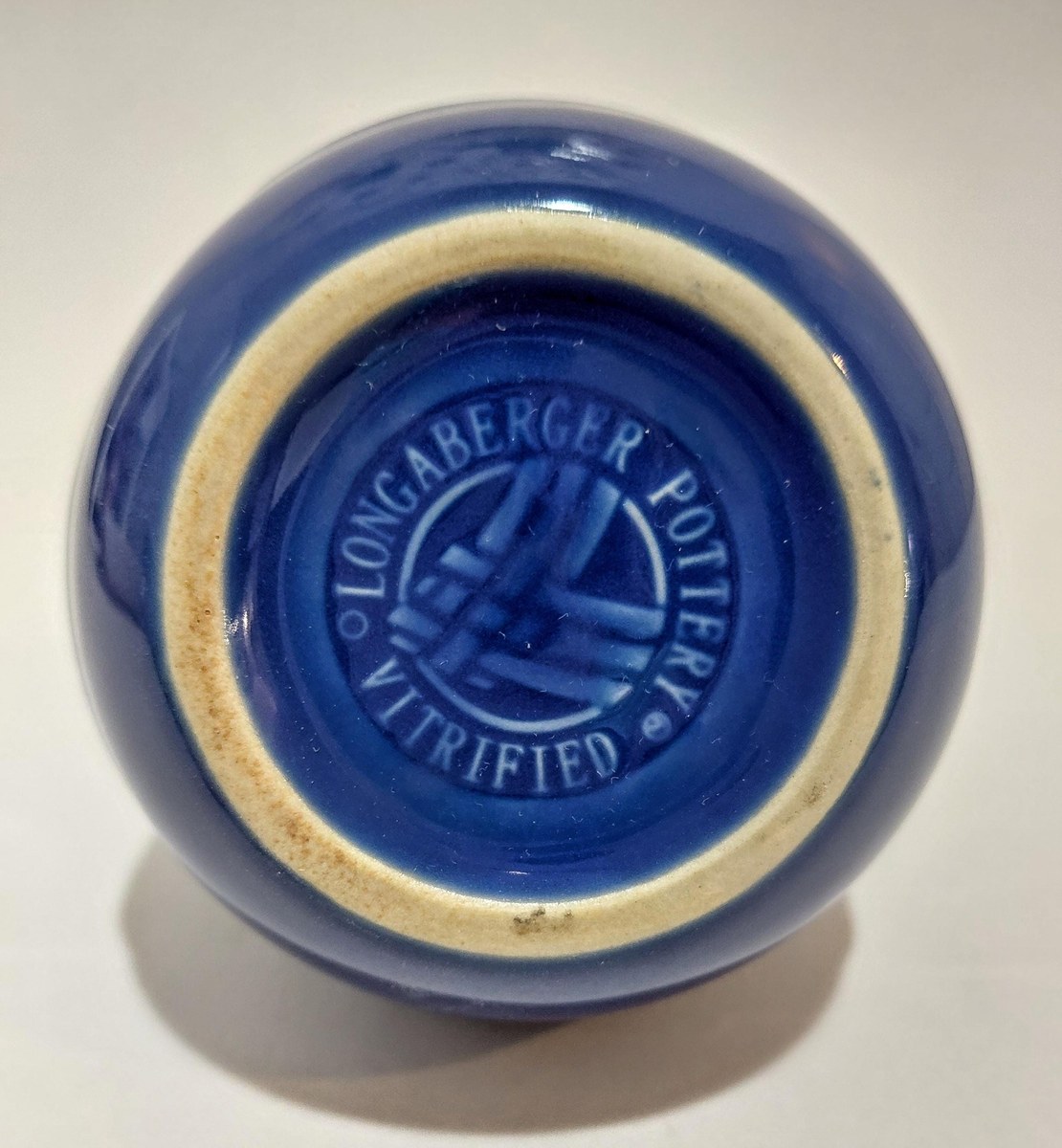 Longaberger Cornflower Blue Bud Vase – Woven Traditions Farmhouse Decor, view 5