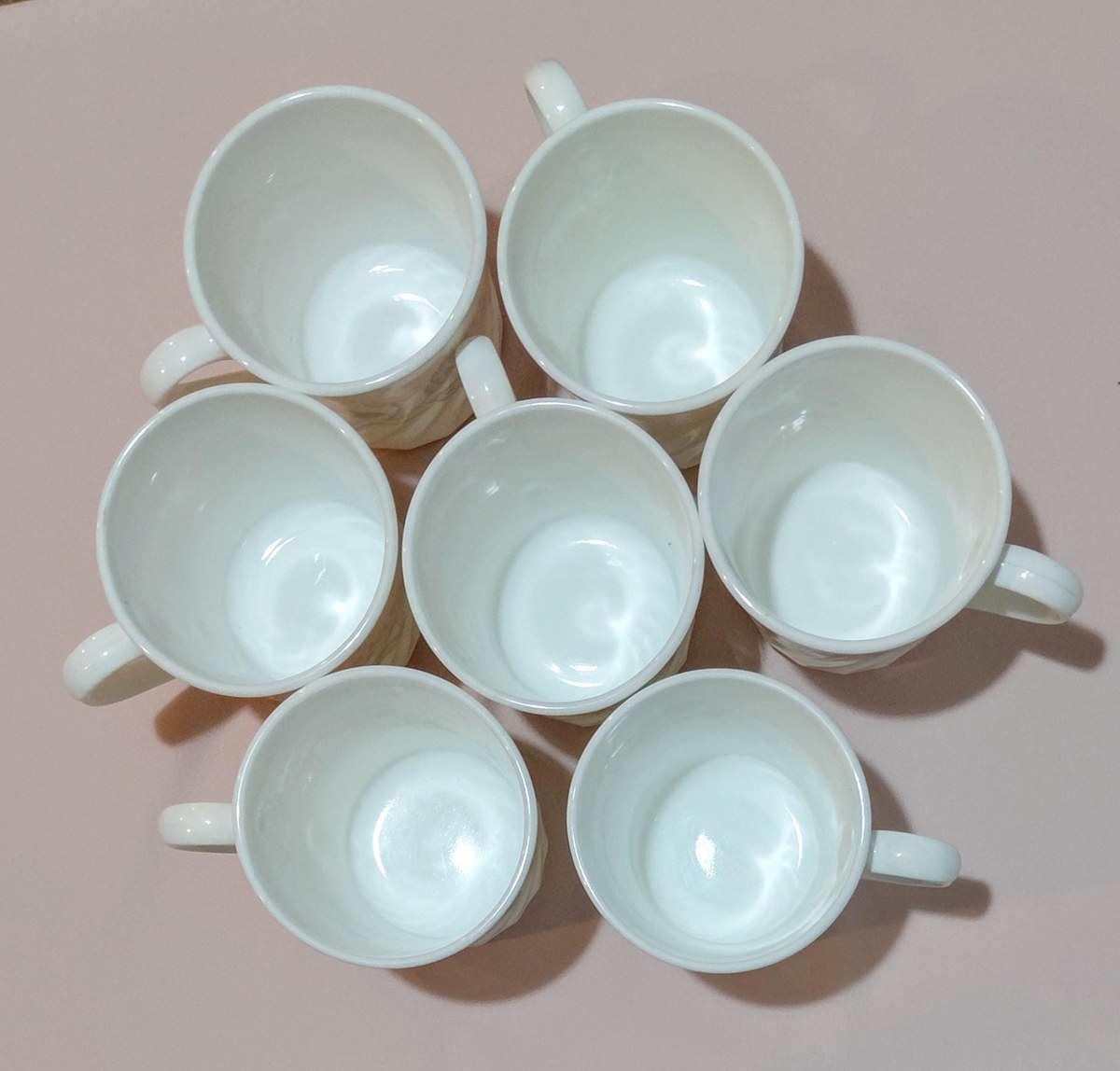 Corelle Pink Trio Swirl Tea Set Cups Saucers Plates 4 Sets, view 16