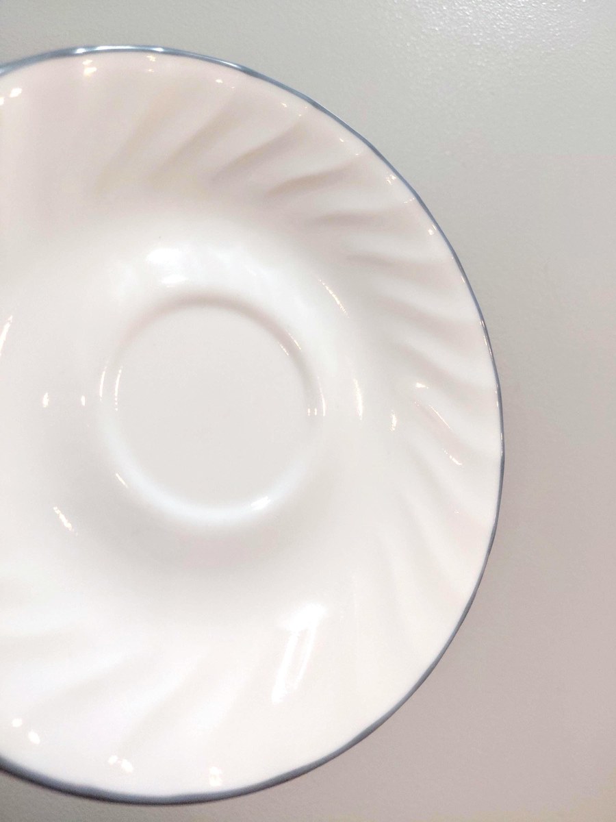 Corelle Pink Trio Swirl Tea Set Cups Saucers Plates 4 Sets, view 8