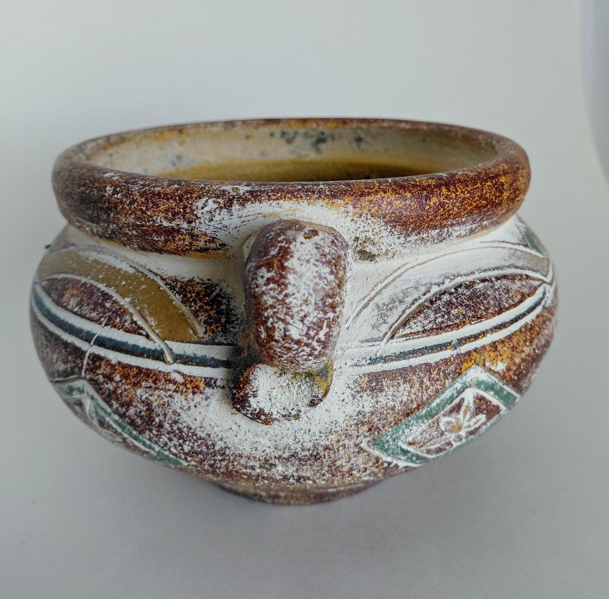 Studio Pottery Amphora Planter Vase Rustic Southwestern Ceramic Vessel, view 6