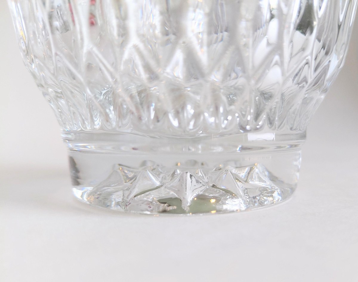 Vintage Libbey Pressed Glass Dessert Bowls Set of 6, Clear Cut Glass Style Berry Bowls, Scalloped Rim, Ice Cream Dishes, view 11