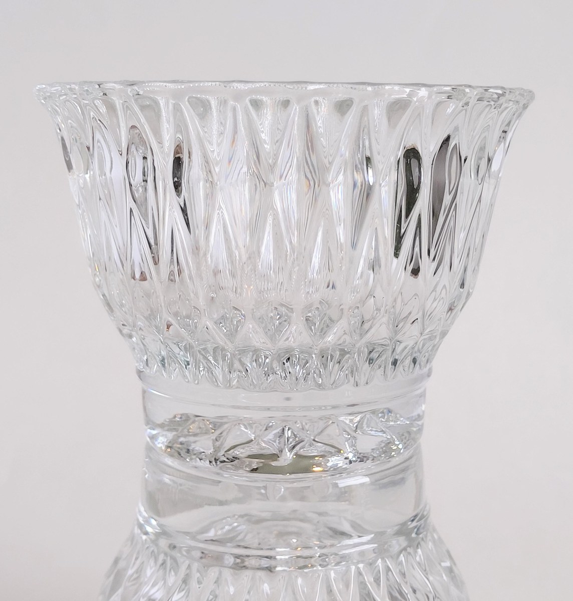 Vintage Libbey Pressed Glass Dessert Bowls Set of 6, Clear Cut Glass Style Berry Bowls, Scalloped Rim, Ice Cream Dishes, view 17