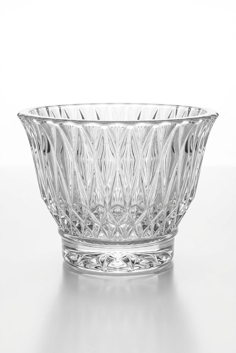 Vintage Libbey Pressed Glass Dessert Bowls Set of 6, Clear Cut Glass Style Berry Bowls, Scalloped Rim, Ice Cream Dishes, view 6