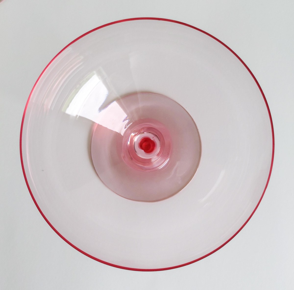 Fostoria Silhouette Pink Champagne Coupes Set of 8 Vintage Crystal Stemware, view 11