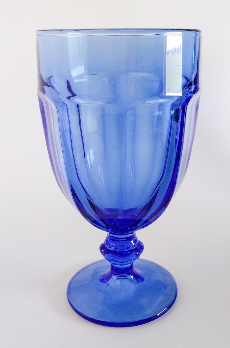 Libbey Gibraltar Cobalt Blue Iced Tea Goblets Set of 6 Vintage Blue Glasses Water Goblets Retro Barware, view 18