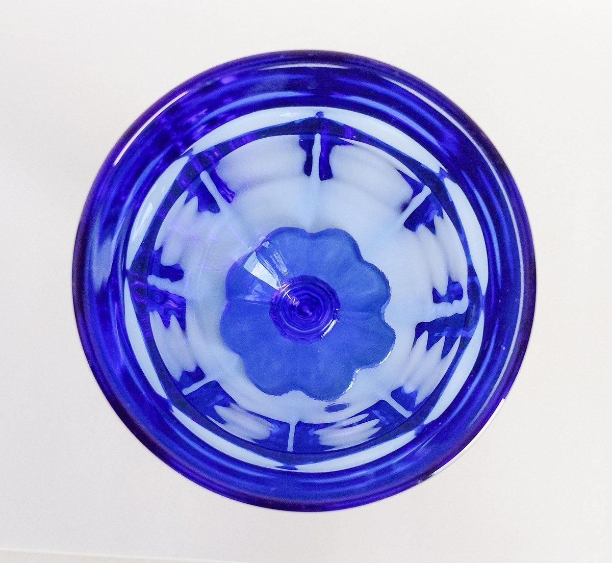 Libbey Gibraltar Cobalt Blue Iced Tea Goblets Set of 6 Vintage Blue Glasses Water Goblets Retro Barware, view 5