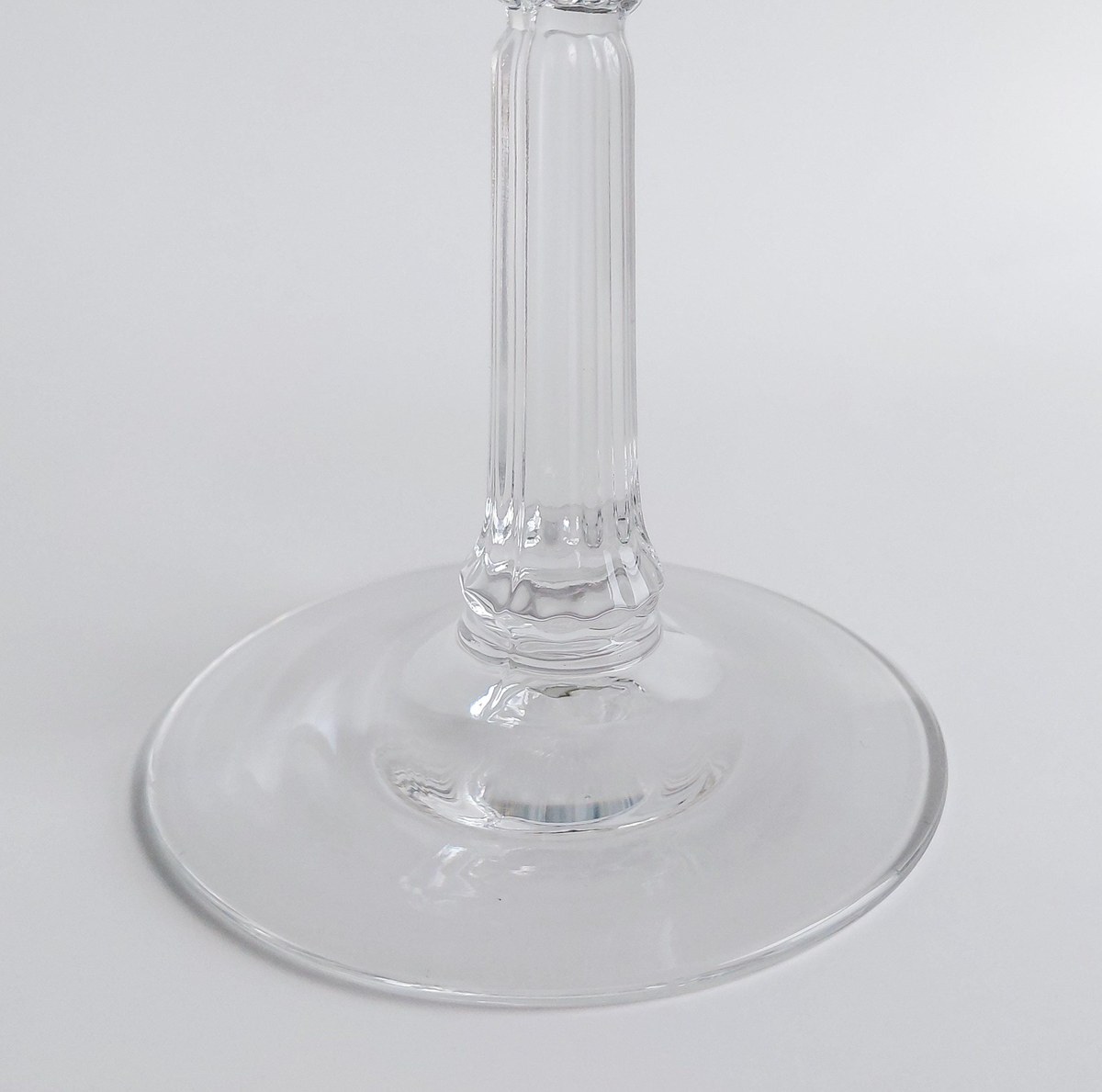Fostoria Reflection Water Goblets Set of 3 Platinum Band Crystal Glasses Vintage FOSREF Stemware 1952-1971, view 10