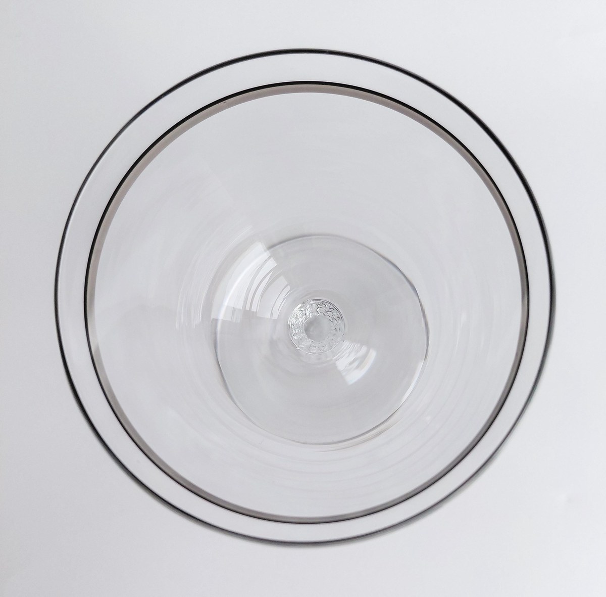 Fostoria Reflection Water Goblets Set of 3 Platinum Band Crystal Glasses Vintage FOSREF Stemware 1952-1971, view 9