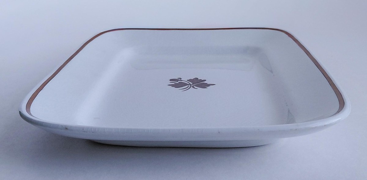 Antique Alfred Meakin Tea Leaf Ironstone Platter 13" England 1891-1896 Rectangular Serving Tray Victorian Farmhouse Decor, view 16
