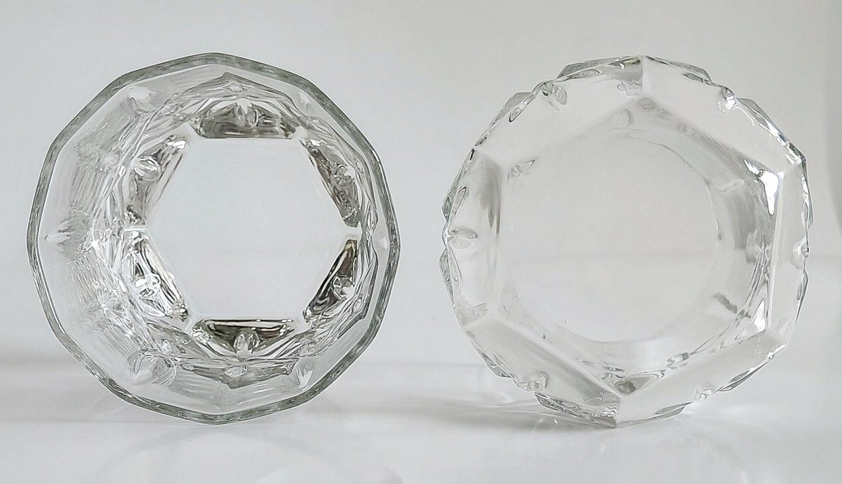 Luminarc Double Old Fashioned Glasses Set of 2, Vintage Cut Glass Rocks Tumblers, 10 oz Whiskey Bourbon Barware, view 12