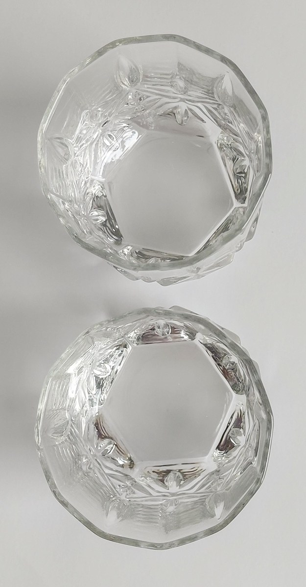 Luminarc Double Old Fashioned Glasses Set of 2, Vintage Cut Glass Rocks Tumblers, 10 oz Whiskey Bourbon Barware, view 13
