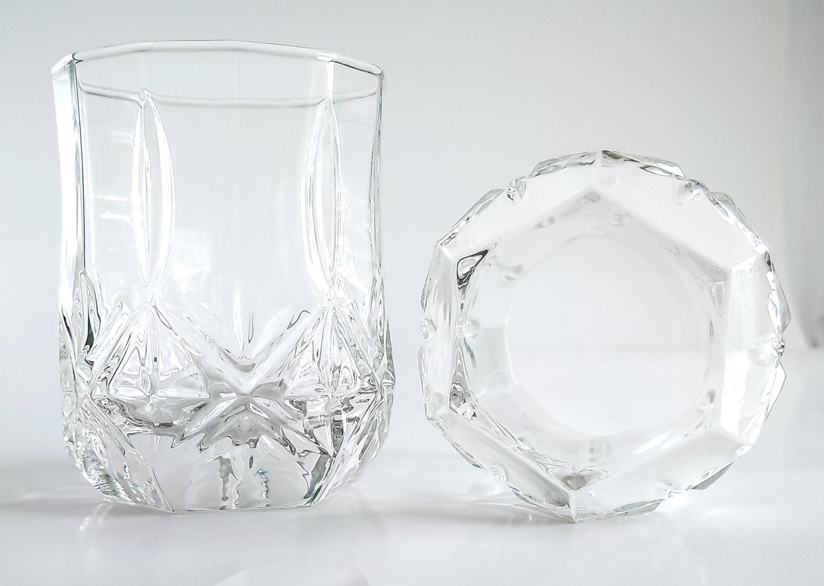 Luminarc Double Old Fashioned Glasses Set of 2, Vintage Cut Glass Rocks Tumblers, 10 oz Whiskey Bourbon Barware, view 14