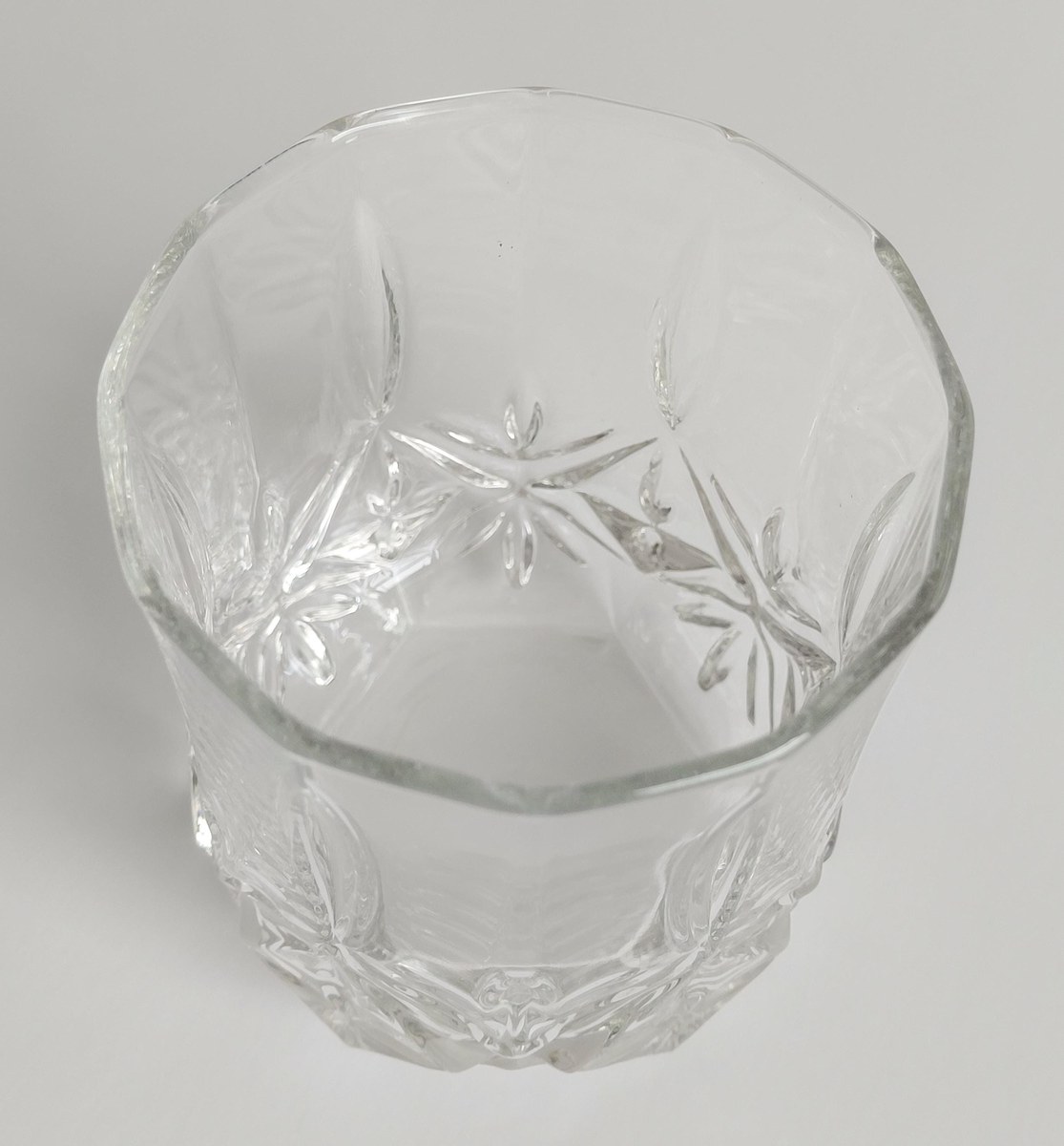 Luminarc Double Old Fashioned Glasses Set of 2, Vintage Cut Glass Rocks Tumblers, 10 oz Whiskey Bourbon Barware, view 9