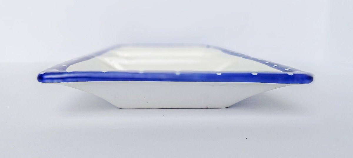 International Silver Co Christmas Divided Serving Tray, Vintage Ceramic Holiday Relish Candy Dish, Santa Snowman, view 8