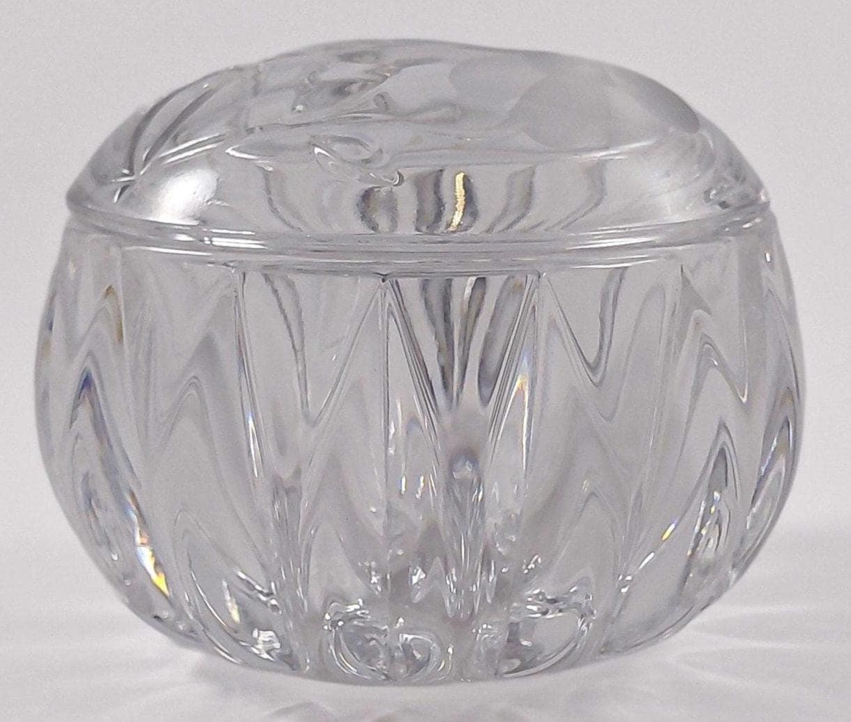 Princess House Heritage Romance Crystal Vanity Box #804, Vintage 1988 West Germany Lead Crystal Trinket Box