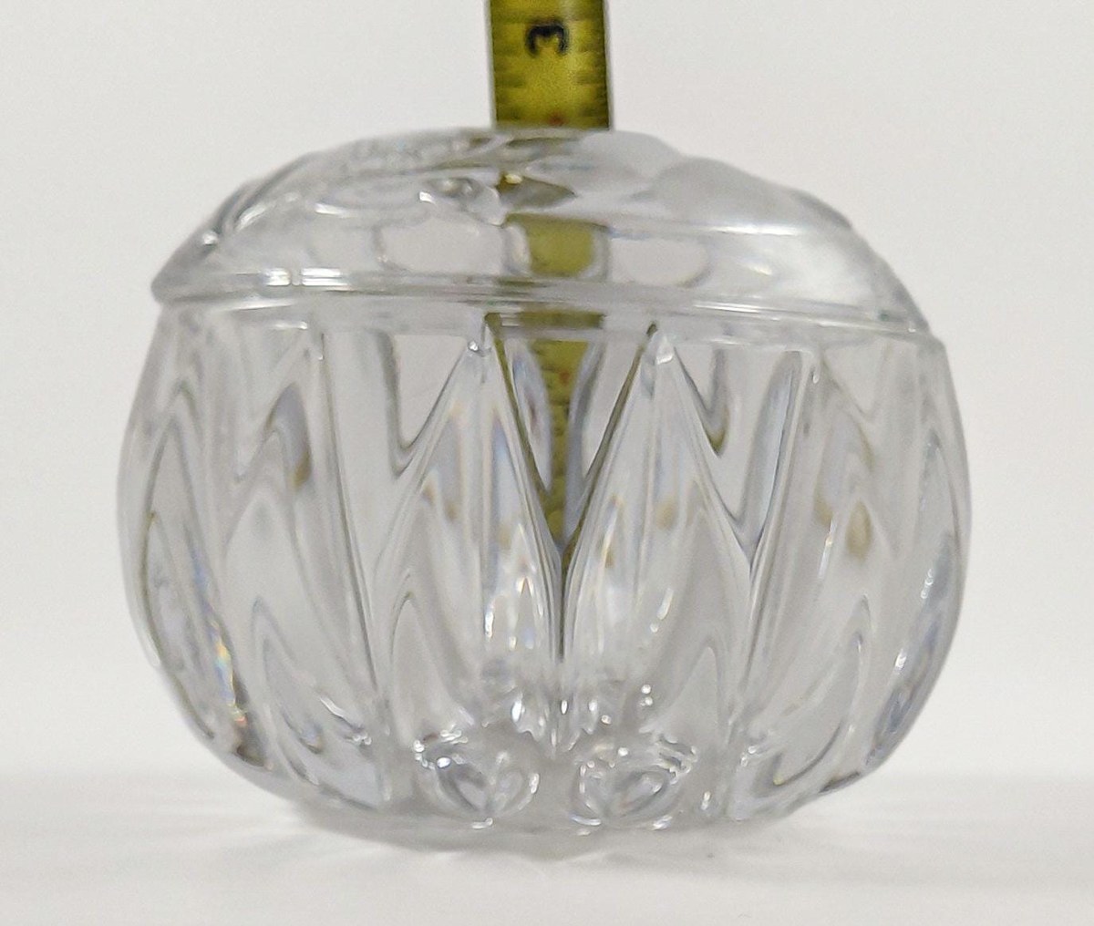 Princess House Heritage Romance Crystal Vanity Box #804, Vintage 1988 West Germany Lead Crystal Trinket Box, view 15