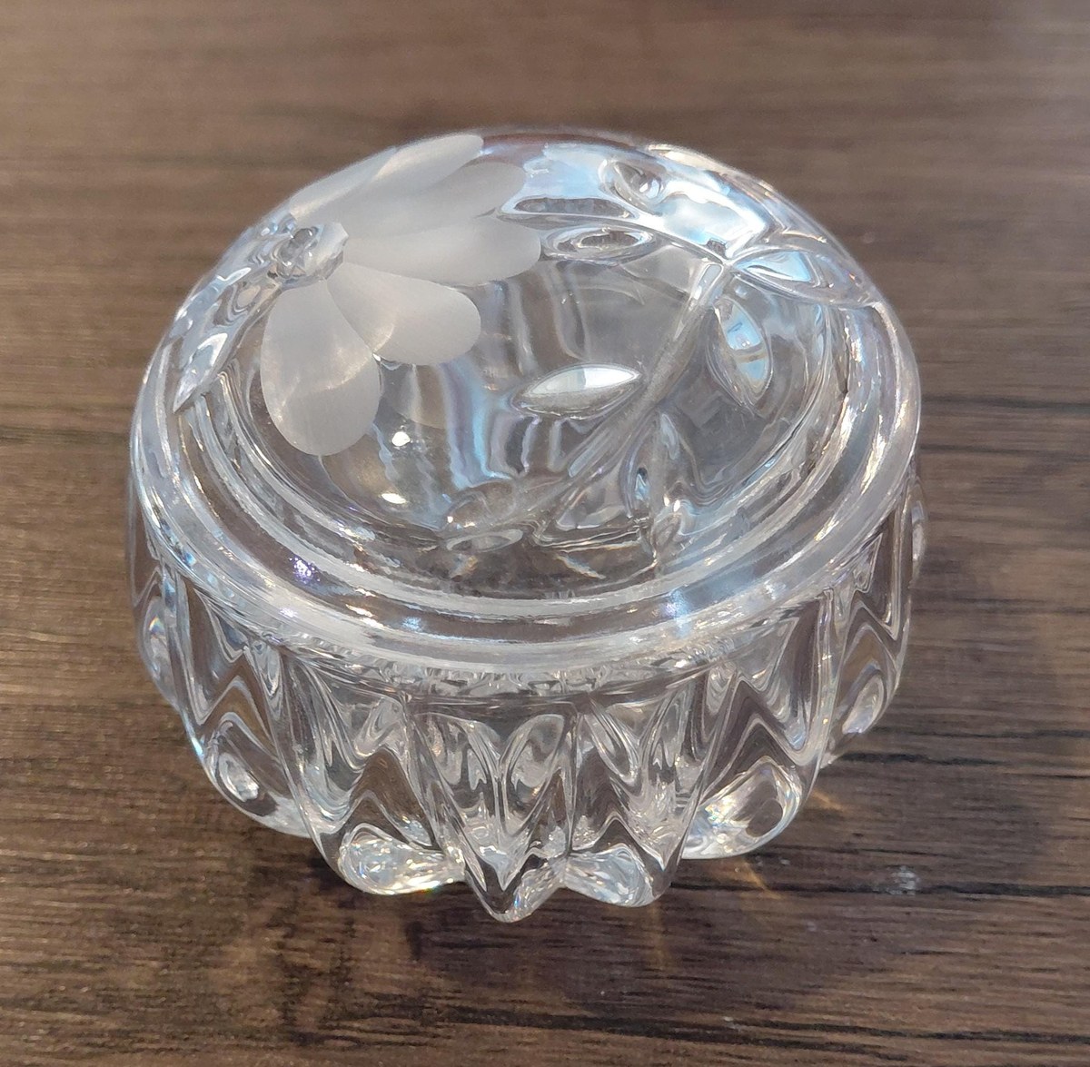 Princess House Heritage Romance Crystal Vanity Box #804, Vintage 1988 West Germany Lead Crystal Trinket Box, view 20