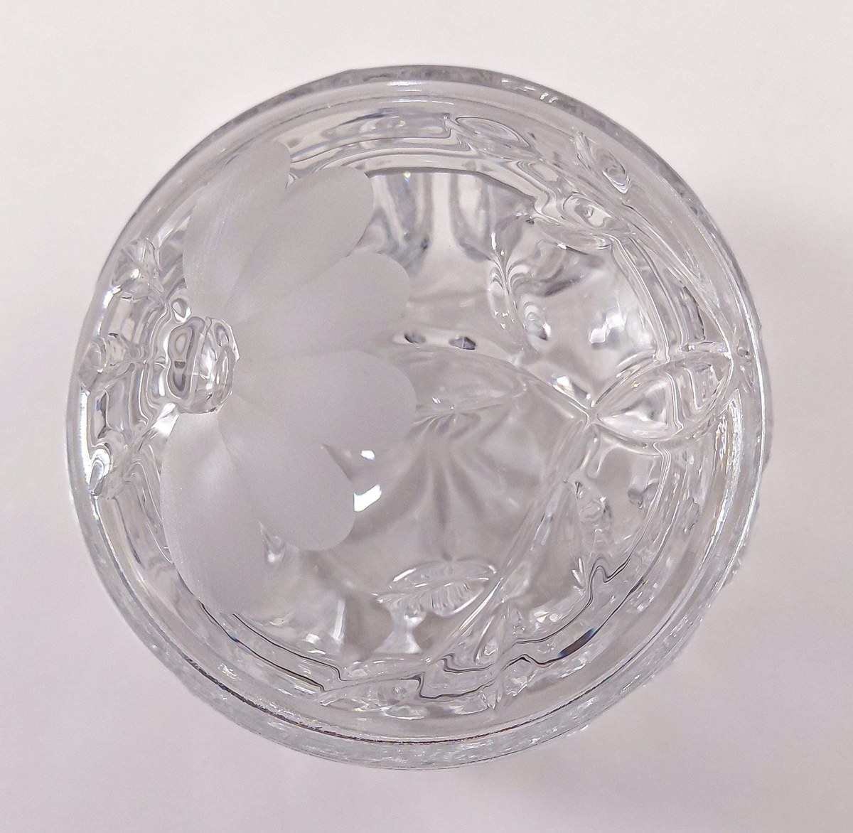 Princess House Heritage Romance Crystal Vanity Box #804, Vintage 1988 West Germany Lead Crystal Trinket Box, view 5