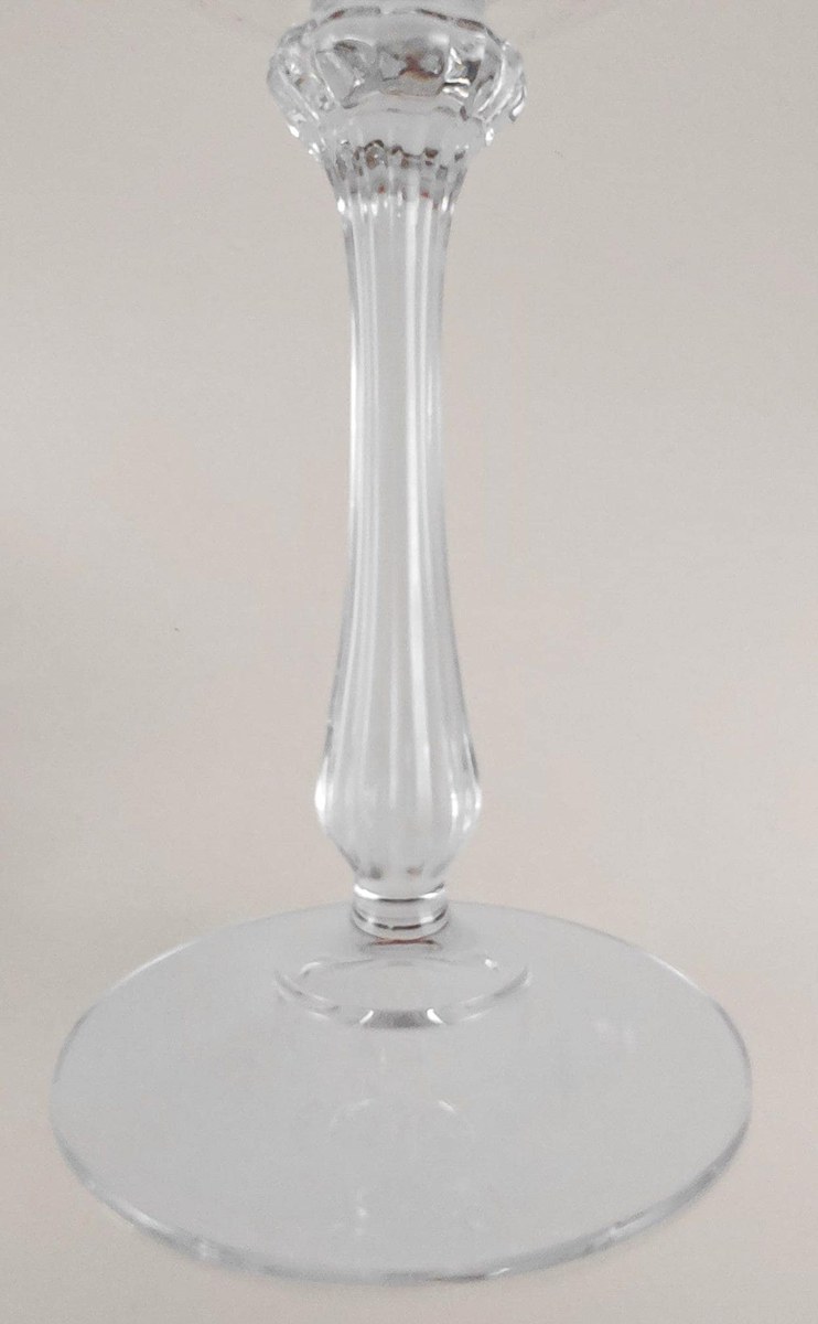 Mikasa Chateau Crystal Champagne Coupes Set of 8, Vintage Tall Sherbet Glasses, 1980s Wedding Barware Stemware, view 8