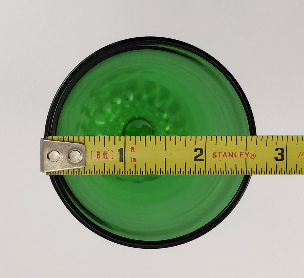 Anchor Hocking Boopie Green Glasses Set of 4, Vintage Berwick Bubble Foot Goblets and Sherbets, MCM Glassware, view 15