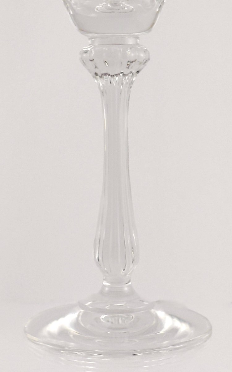 Mikasa Chateau Crystal Champagne Flutes Set of 3, Vintage 1980s Cut Crystal Stemware, Wedding Barware Gift, view 10
