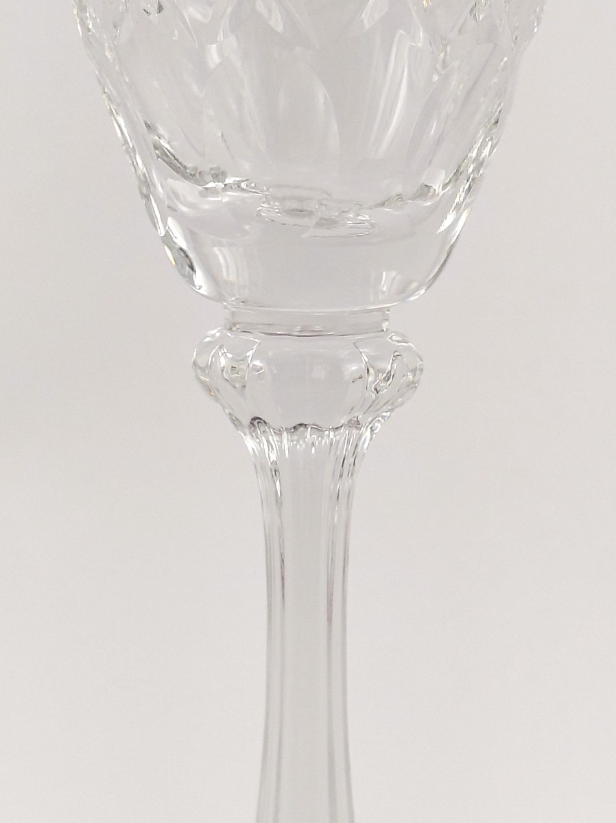 Mikasa Chateau Crystal Champagne Flutes Set of 3, Vintage 1980s Cut Crystal Stemware, Wedding Barware Gift, view 11