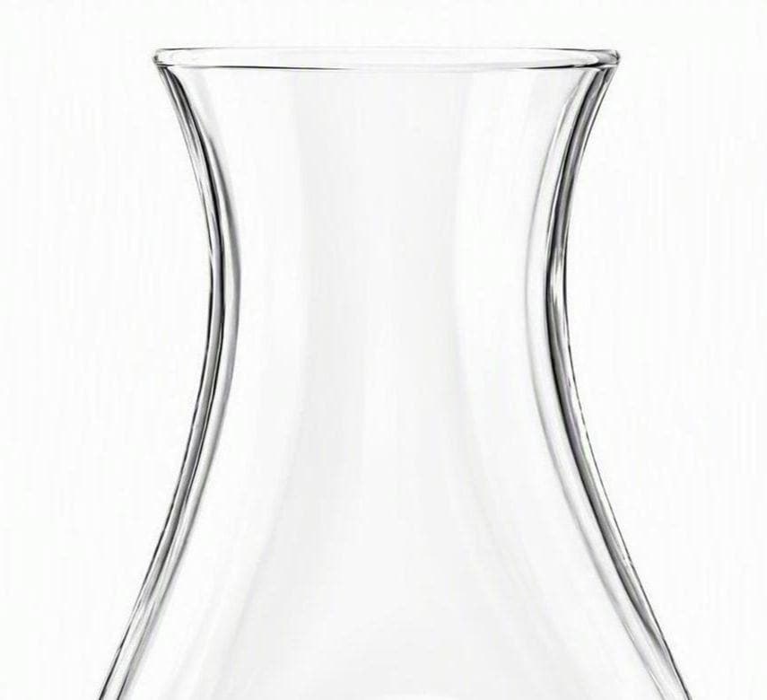 Bormioli Rocco Aurum Wine Carafe, Vintage Hand Blown Glass Decanter Pitcher, Italian Sculptural Bar Cart Vase, view 10