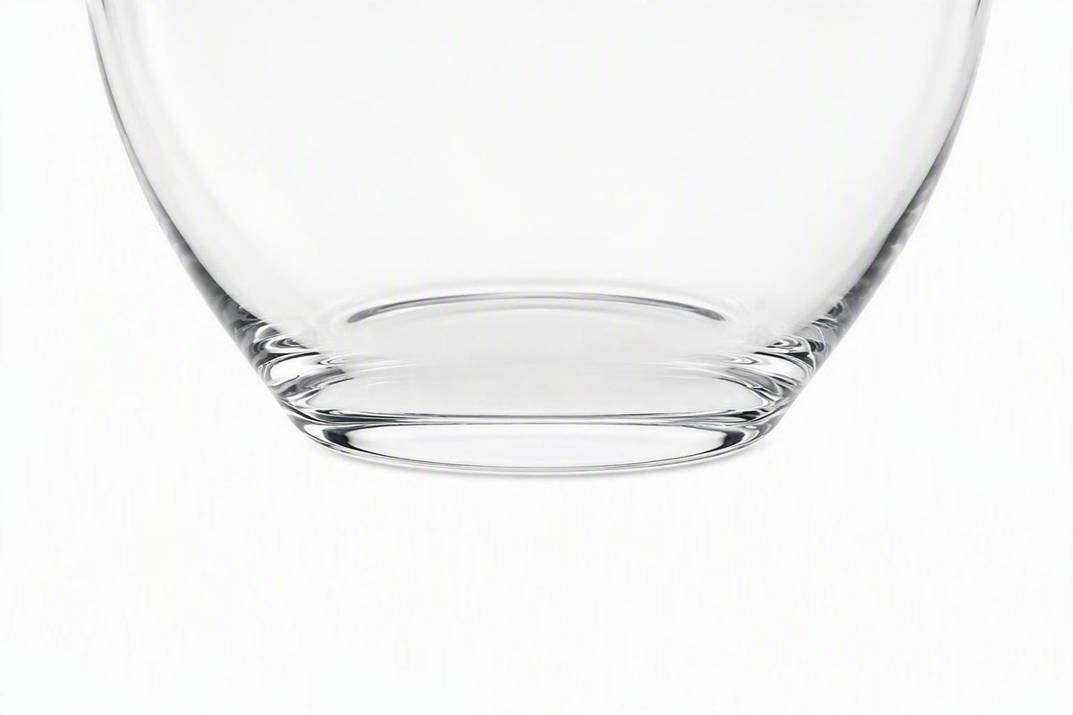 Bormioli Rocco Aurum Wine Carafe, Vintage Hand Blown Glass Decanter Pitcher, Italian Sculptural Bar Cart Vase, view 6