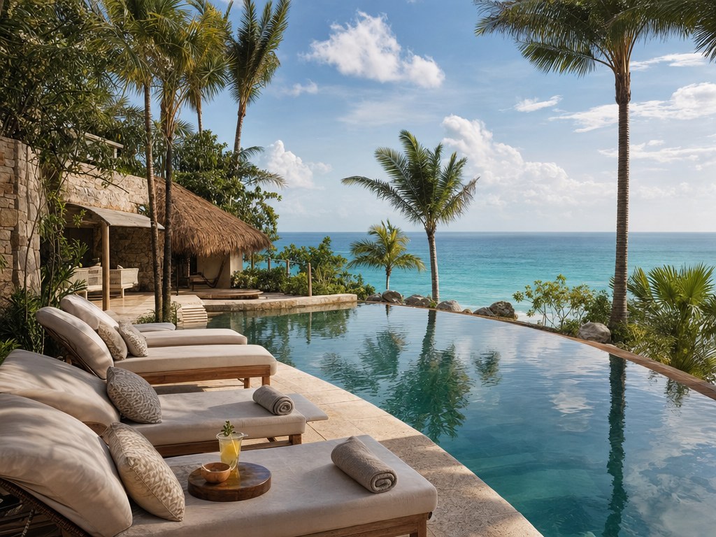Caribbean resort infinity pool