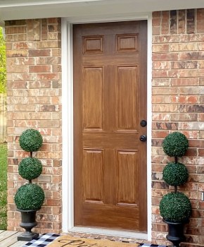 Completed faux wood finish project 6