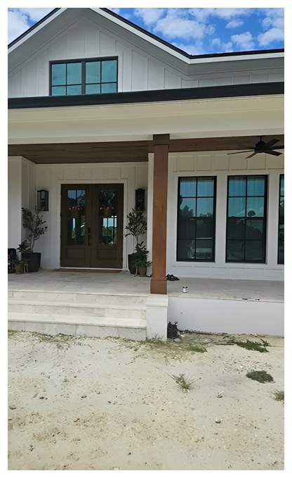 Completed faux wood finish project 11