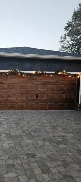 Completed faux wood finish project 12