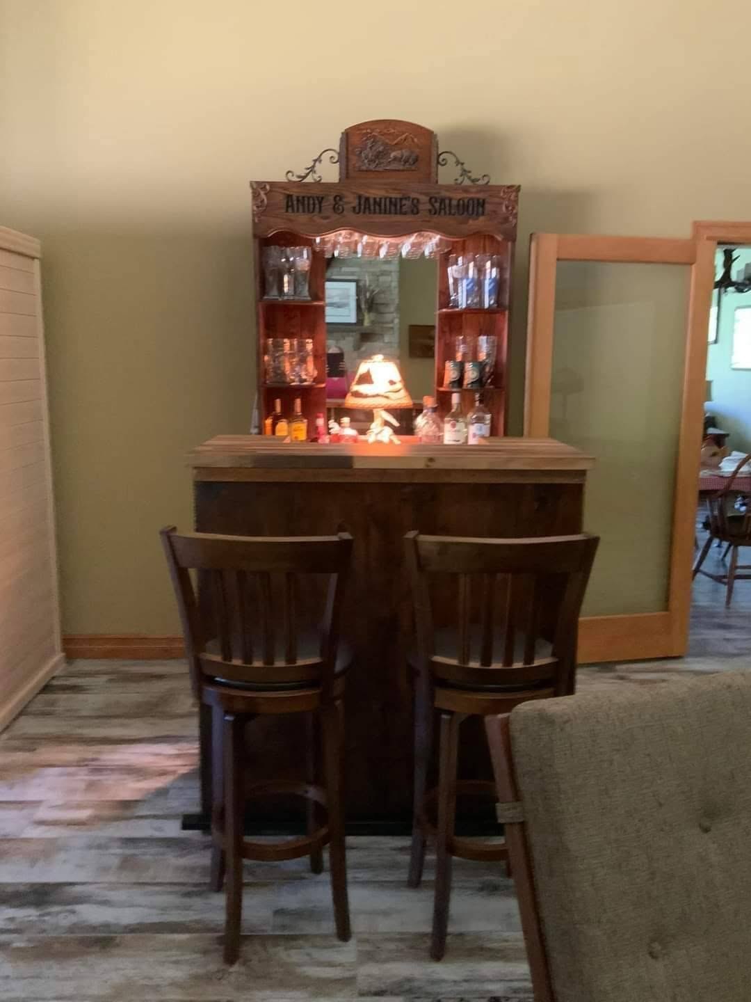 Custom home bar