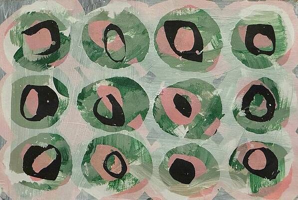 Pink Circles 2 by Elizabeth Wilson