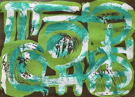 Green Study 5 by Elizabeth Wilson