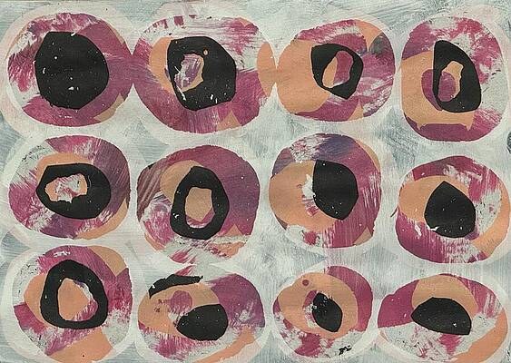 Pink Circles by Elizabeth Wilson