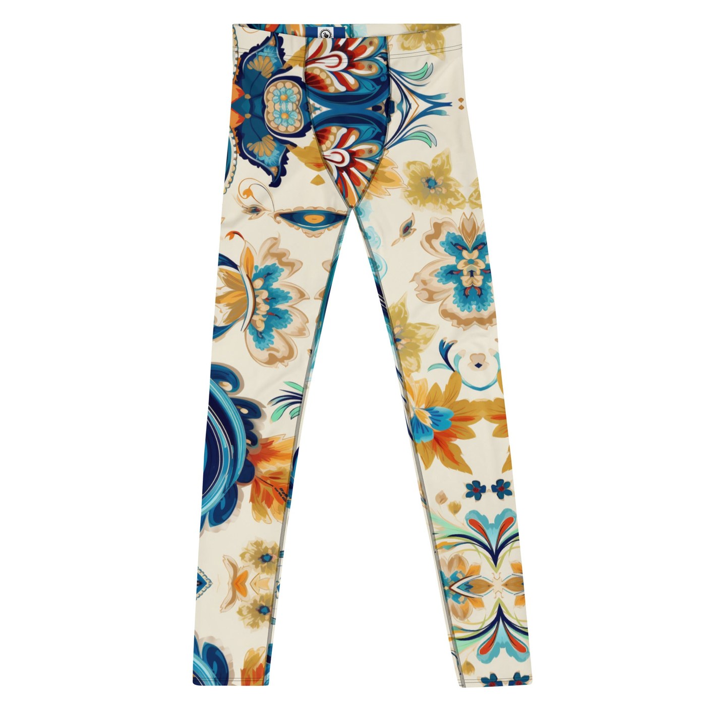 Desert Bloom Men’s Leggings – Southwestern Floral, Festival Pants, Ecstatic Dance, Rave, Gym Leggings, Yoga Pants