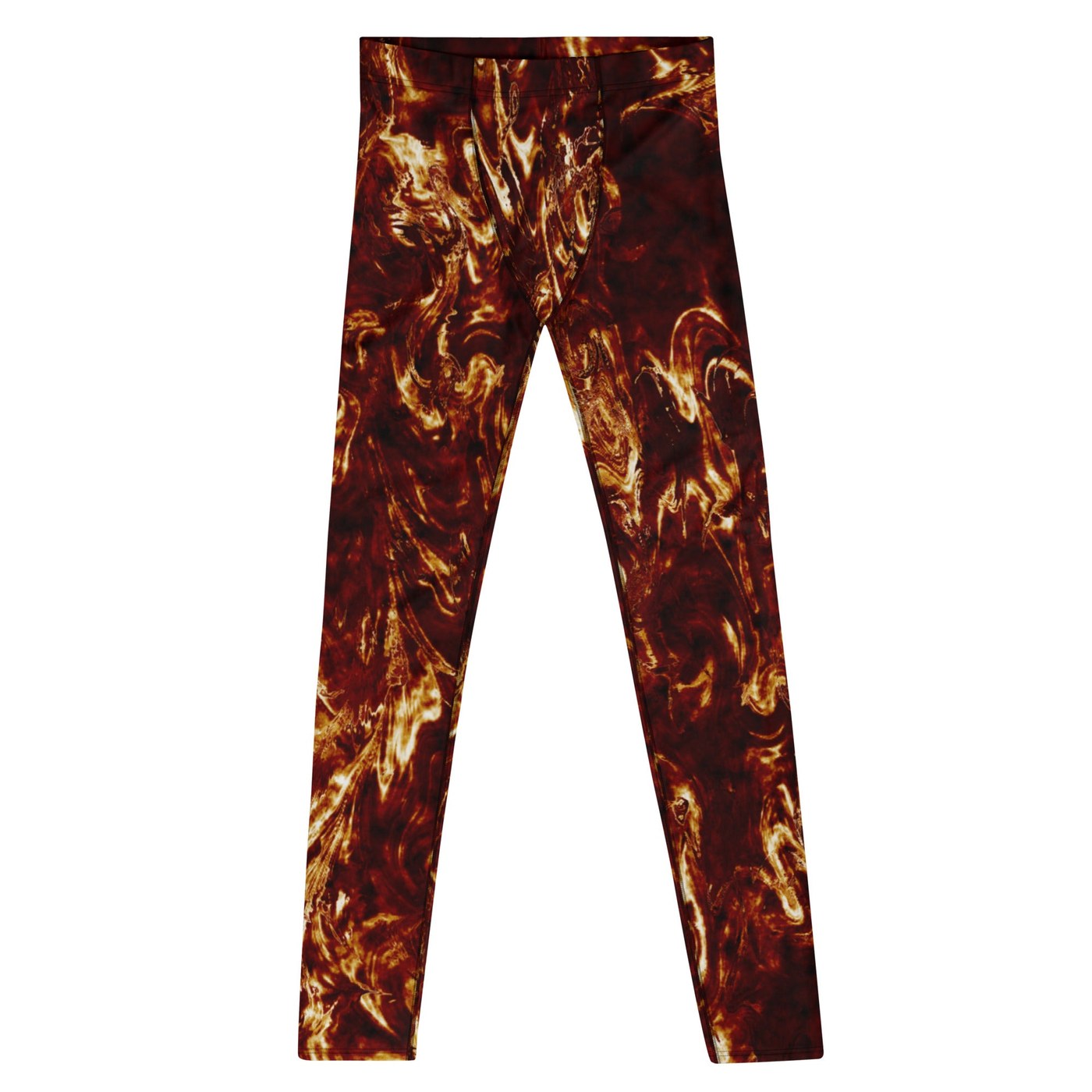 Hot Coffee Men’s Leggings – Espresso Swirl Gym & Streetwear Pants