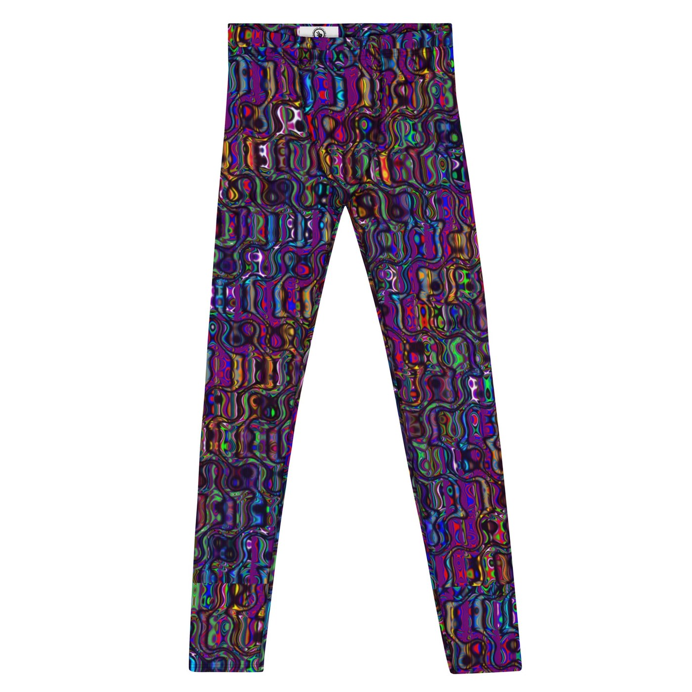 Luxury Purple Gem Men’s Leggings | Stylish Party, Festival, Gym, Yoga Tights | Unique Male Activewear, Gifts for Him, Colorful Pants